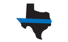 Texas Police Blue Line Flag