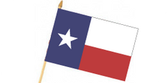 On Staff Texas Flag